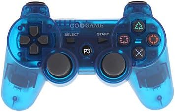 NingB Igru Bežični Bluetooth Kontrolor za PS3 PC (Transparentni Plavi)