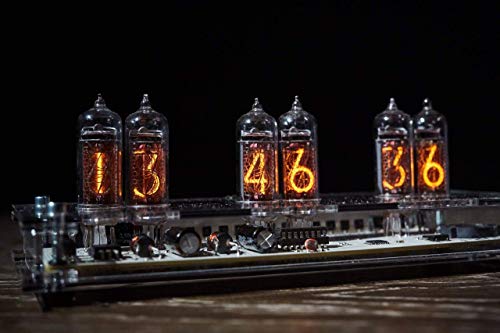 Sat na vakum cijevi pokazatelji U 14 Cijevi Sat sa 6 Cijevi, ručni rad, steampunk stil, niksi sat, sat moderne