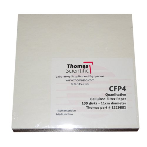 Thomas CFP4-055 Celulozu Kvalitativno Filter Papir, 20-26 Sitnica, Brzo Tok, Razredu, CFP4, 5.5 cm Promjeru
