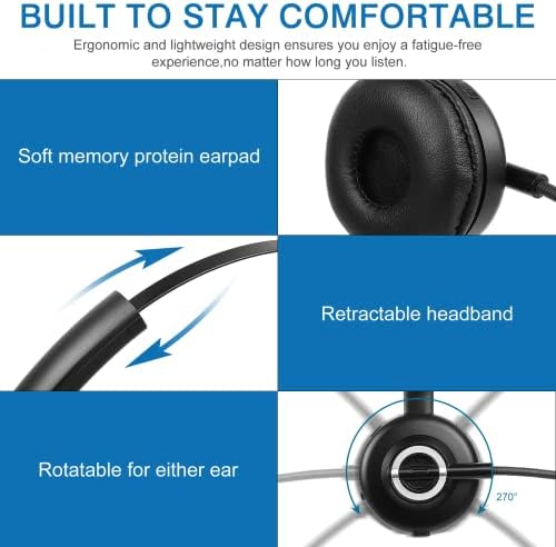 Udobno Bluetooth Slušalice, UX-M97 Bežični Slušalice sa Mikrofon, Bežični Telefon Slušalice sa Buku Izolaciju