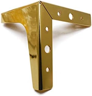 T Tulead Trougao Kabineta Noge 4.5 Cm Visok Teško Dužnost Metal Nameštaj Noge Zlatni Sofi Noge Moderan Stil